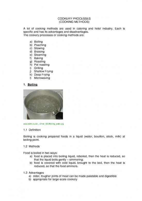 picture Methods Of Cooking Pdf 86221 | Cookery Processes