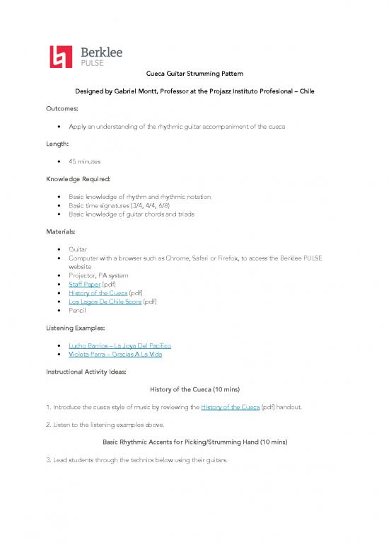 picture_Music Therapy Pdf 86118 | Cueca Guitar Strumming Pattern