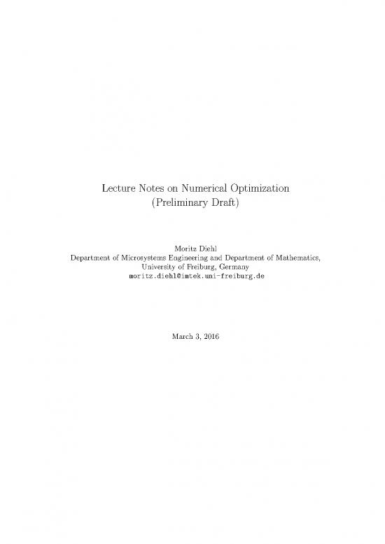 picture Numerical Optimization Pdf 85450 | Diehl2016