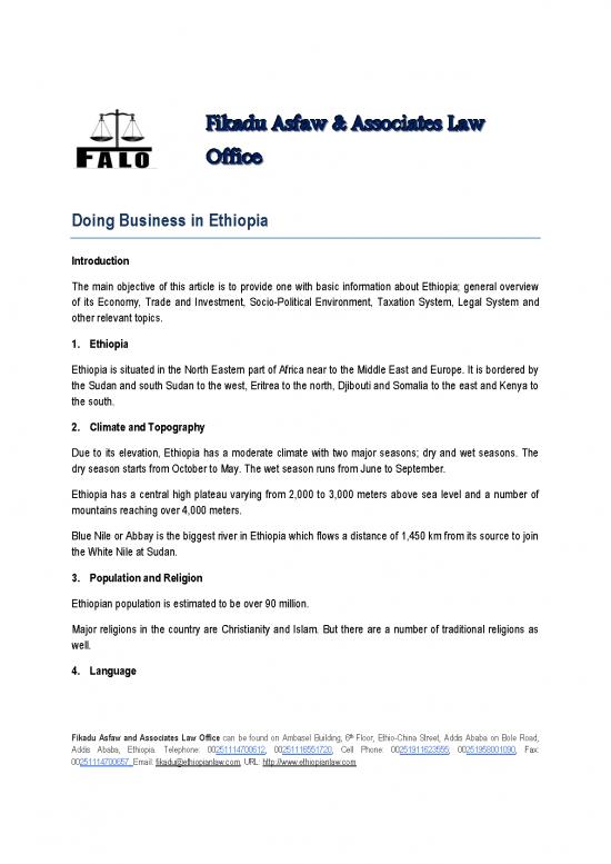 picture_Political Economy Pdf 84611 | Doing Business In Ethiopia