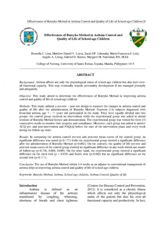 picture Quality Control Methods Pdf 86498 | Effectiveness Of Buteyko Method In Asthm