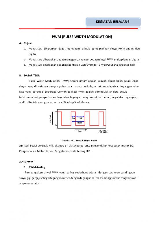 picture Pulse Width Modulation Pdf 85621 | Elektronika Daya Jobsheet 6 Pwm