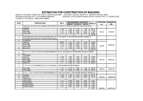 picture Building Pdf 84312 | Estimation For Construction Of School