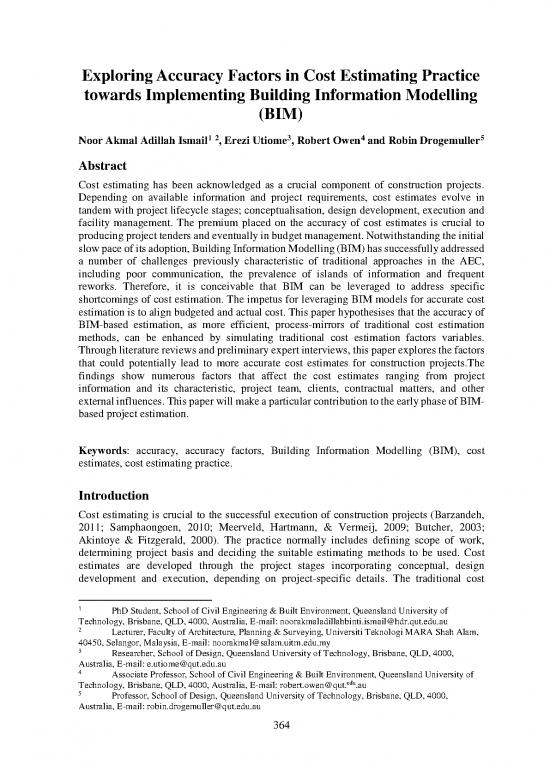picture1_Building Pdf 84610 | Exploring Accuracy Factors In Cost Estimating Practice Towards Implementing Building Information Modelling(bim)