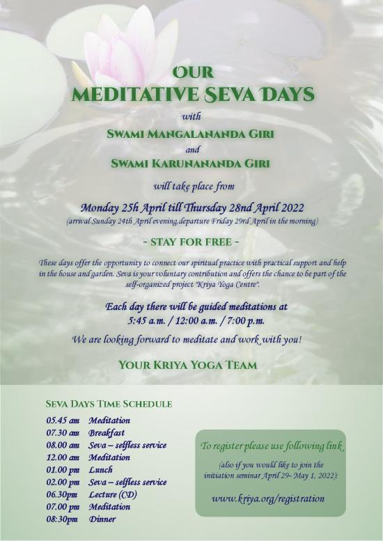 picture Kriya Yoga Pdf 85844 | Flyer Seva Days 04 2022 En