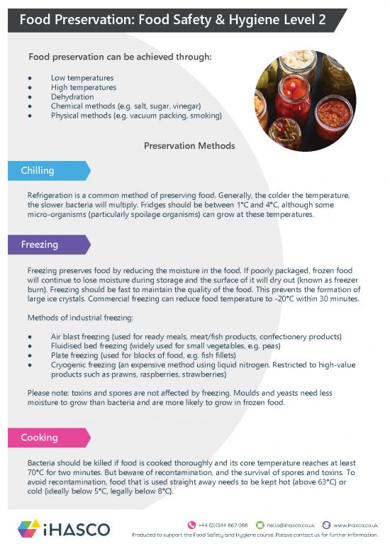 picture_Food Preservation Methods Pdf 86374 | Food Preservation