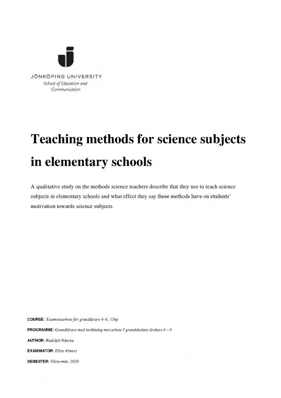 picture Teaching Methods Pdf 86593 | Fulltext01
