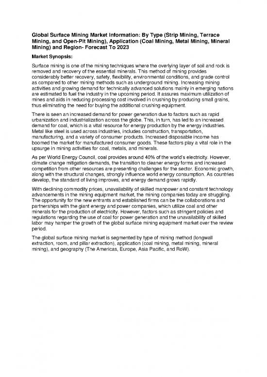 picture_Processing Pdf 85452 | Global Surface Mining Market Information
