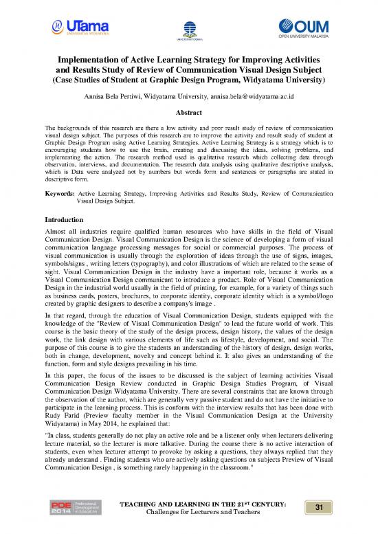 picture Thermal Analysis Pdf 86193 | Implementation Of Active Learning Strategy For Improving Activities