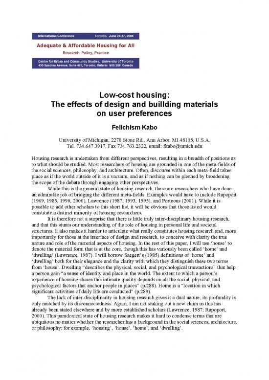 picture Low Cost Housing Materials Pdf 84735 | Kabo Low Cost Housing