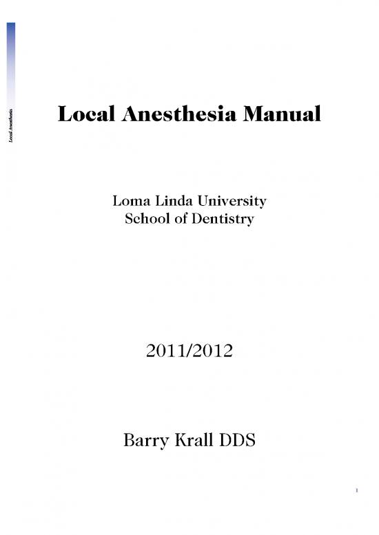 picture_Local Anesthesia Pdf 85424 | Local Anesthesia Manual