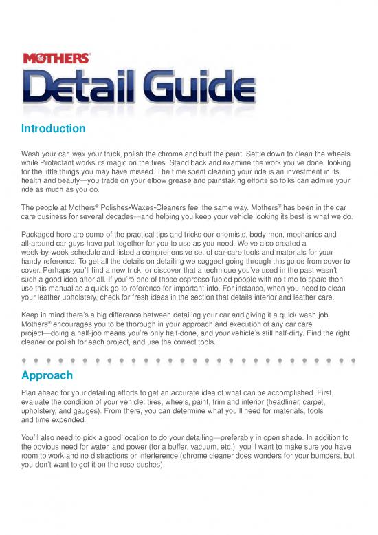 picture1_Schedule Pdf 85099 | Mothers Detail Guide