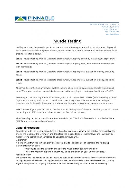 picture Manual Muscle Testing Pdf 85389 | Muscle Testing Coding Blog