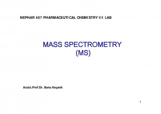 picture Mass Spectrometry Pdf 85584 | Nephar 407 Mass Spectrometry 18