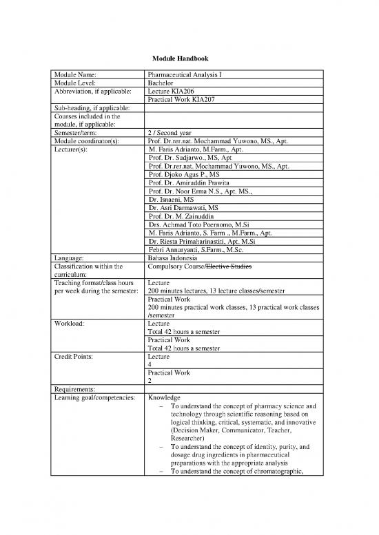 picture Pharmaceutical Analysis Pdf 86112 | Pharmaceutical Analysis I