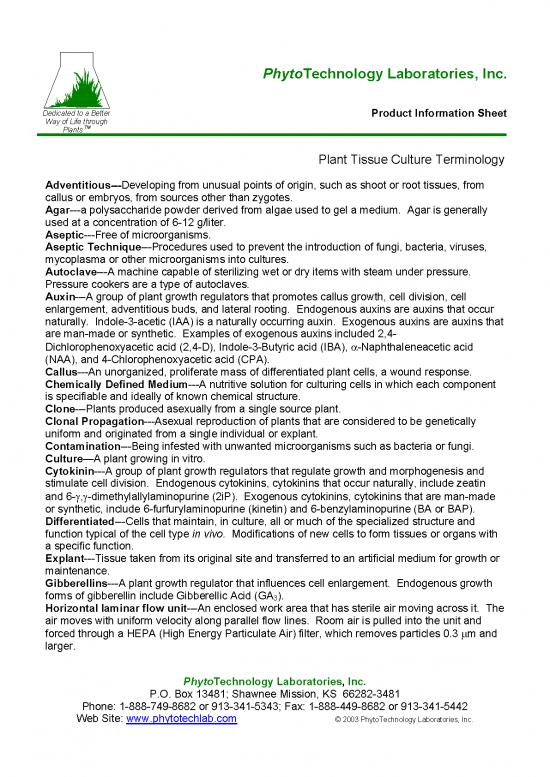 picture Plant Tissue Culture Pdf 86099 | Planttissuecultureterminology