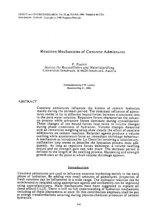 picture1_Concrete Admixtures Pdf 84730 | Reaction Mechanism
