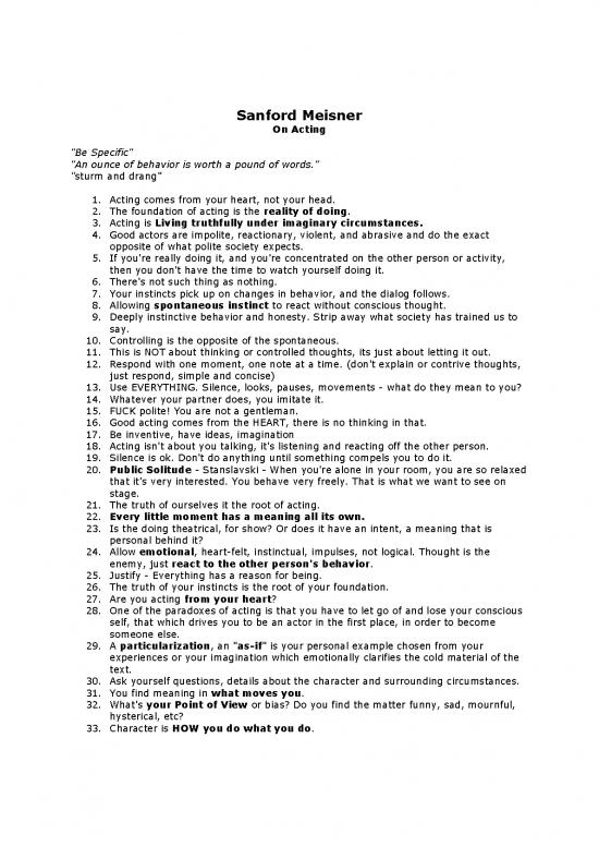picture_Sanford Meisner On Acting Pdf 85537 | Sanford Meisner On Acting Bullet Points