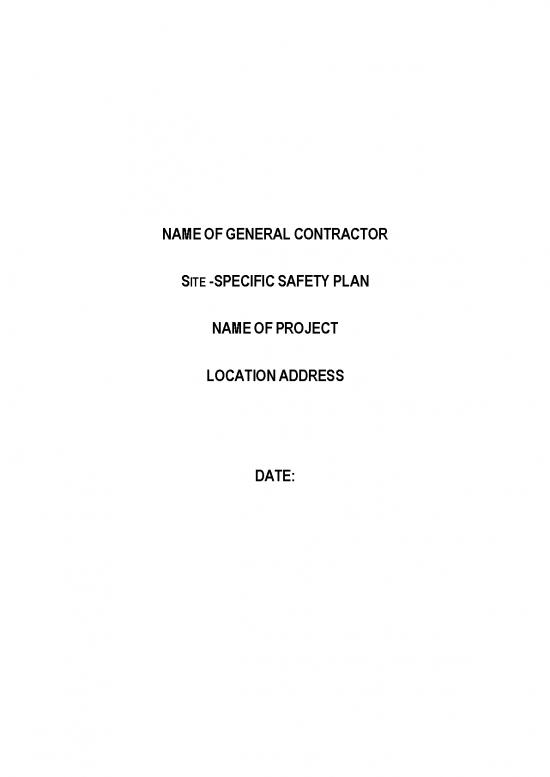 picture Construction Pdf 84637 | Site Specific Safety Plan Template