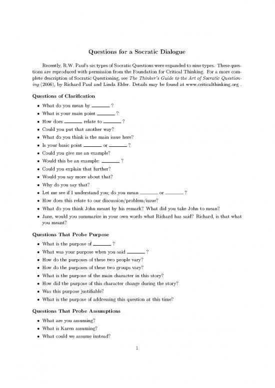 picture Socratic Questioning Pdf 85531 | Socraticq