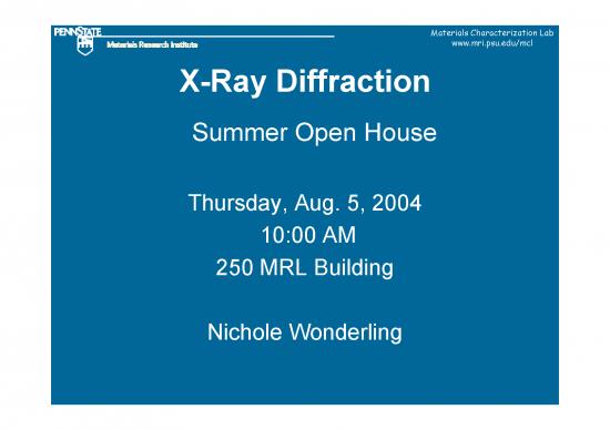 picture_Electron Diffraction Pdf 86634 | Some History Of Xrd From Psu