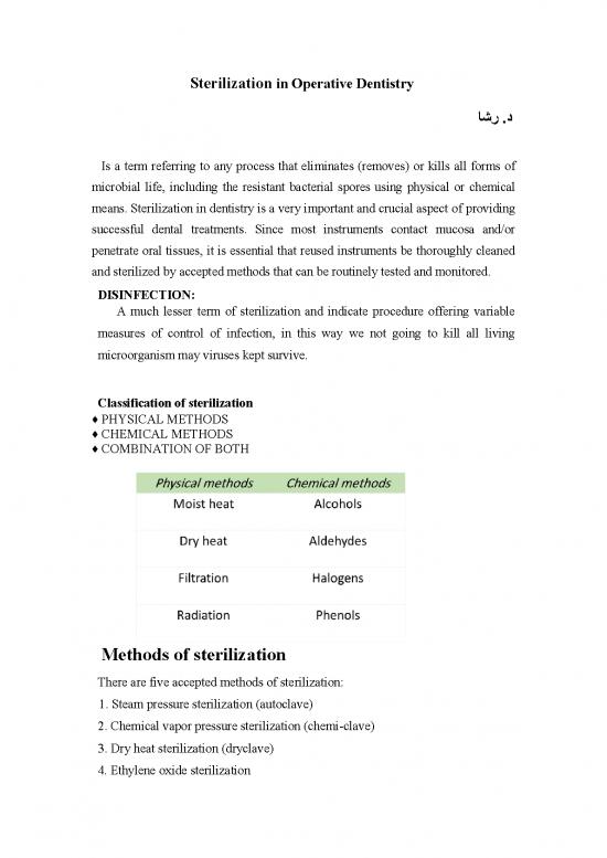 picture_Methods Of Sterilization Pdf 85481 | Sterilization In Operative Dentistry Le3