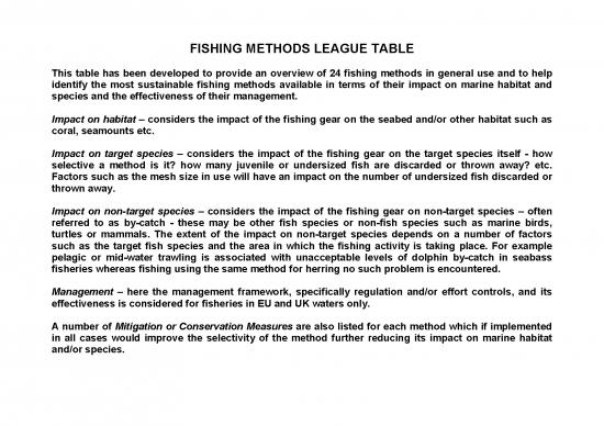 picture Fishing Methods Pdf 86380 | Sustainability Of Fishing Methods Table