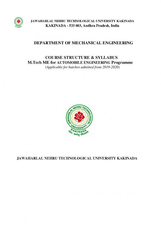 picture Automotive Pdf 84905 | Tech Automobile Engg Revised Syllabus R19 Syllabus