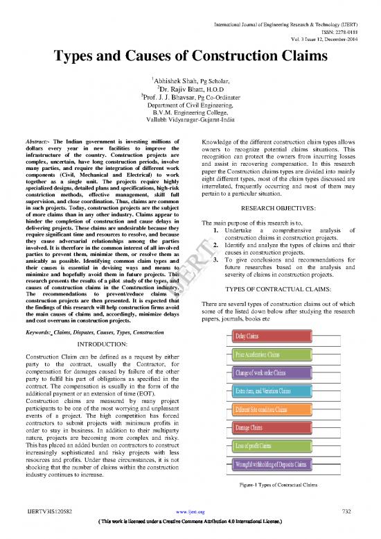 picture Construction Pdf 84392 | Types And Causes Of Construction Claims Ijertv3is120582