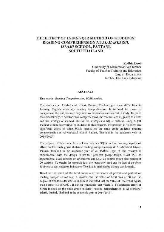 picture_Sq3r Method Pdf 85571 | Umj 1x Rodhiadewi 3023 1 Journal