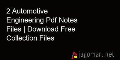 picture 2 Automotive Engineering Pdf Notes Files | Download Free Collection Files