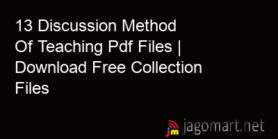 picture 13 Discussion Method Of Teaching Pdf Files | Download Free Collection Files