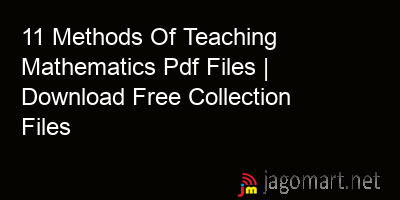picture 11 Methods Of Teaching Mathematics Pdf Files | Download Free Collection Files