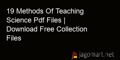 picture 19 Methods Of Teaching Science Pdf Files | Download Free Collection Files