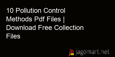 picture 10 Pollution Control Methods Pdf Files | Download Free Collection Files