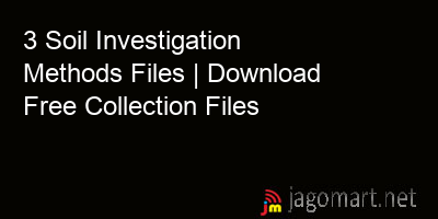 picture 3 Soil Investigation Methods Files | Download Free Collection Files