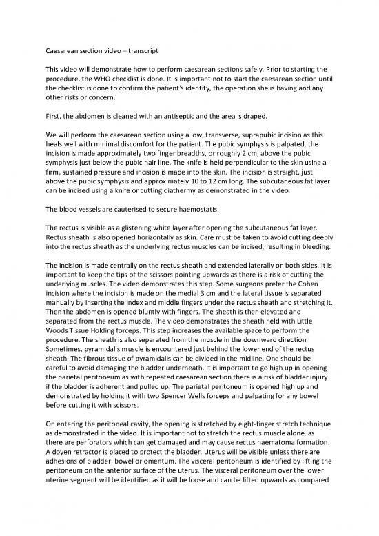picture_2016 01 19 Caesarean Section Transcript Vdoc