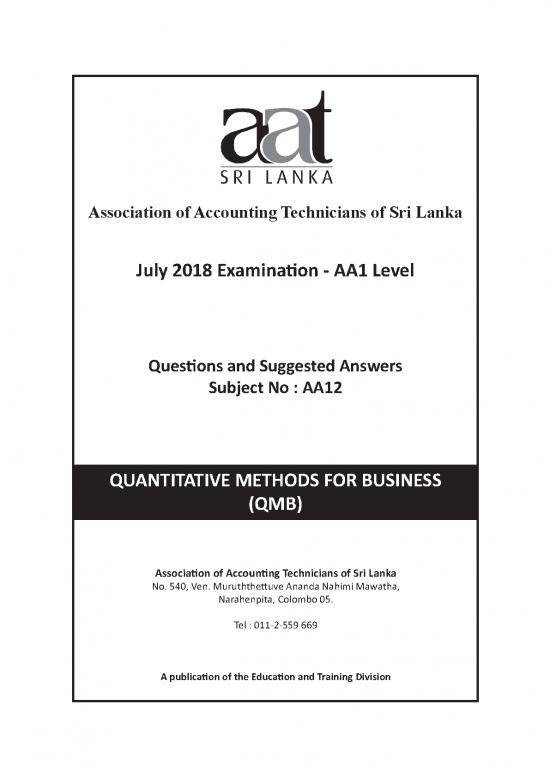 picture1_Education Pdf 88287 | 2018 July Aa12 Quantitative Methods For Business Eng