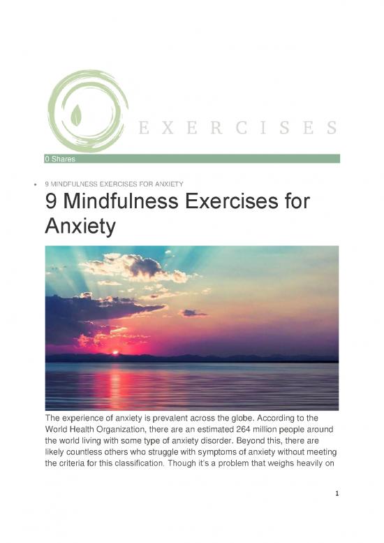 picture Mindfulness Exercises Pdf 86900 | 9 Mindfulness Exercises For Anxiety