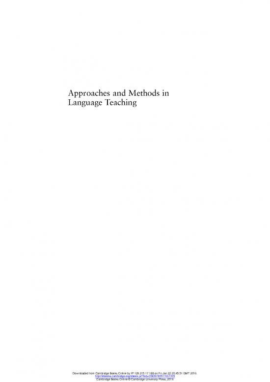 picture Second Language Teaching Methods Pdf 88283 | Approaches And Methods In Language Teaching