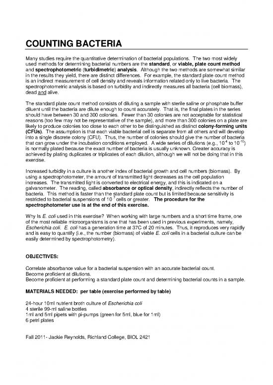 picture1_Cell Counting Methods Pdf 88198 | Bacterial Counts