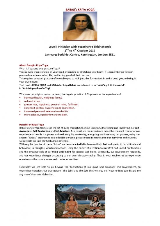 picture_Babaji Kriya Yoga Pdf 89183 | Bky London 2015  Flyer