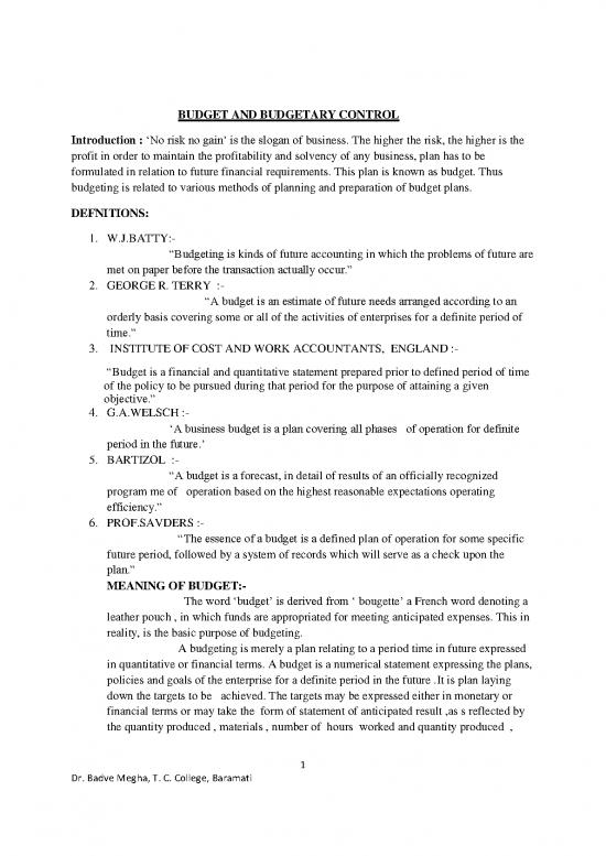 picture Quantitative Methods Pdf 87136 | Budget Budgetary Control