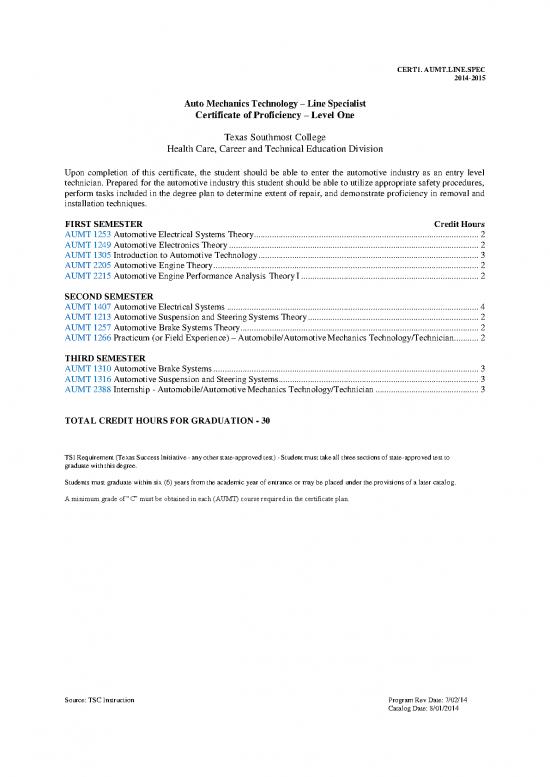 picture_Technology Pdf 87163 | Certificate Auto Mechanics Technology Line Specialist