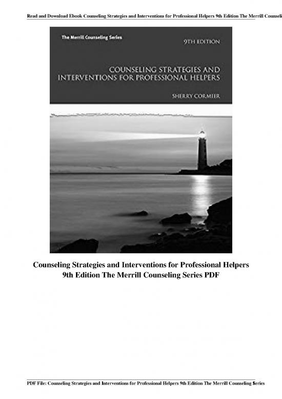 picture_Theories Of Counseling Pdf 88776 | Counseling Strategies And