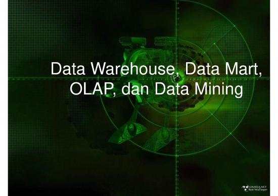 picture Data Mining Pdf 87352 | Data Warehouse, Data Mart, Olap, Dan Data Mining