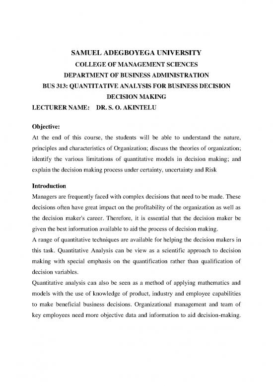 picture_Thermal Analysis Pdf 88888 | Decision Making In Quantitative Analysis For Business Decision