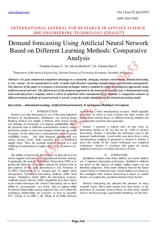 picture Thermal Analysis Pdf 88391 | Demand Forecasting Using Artificial Neural Network