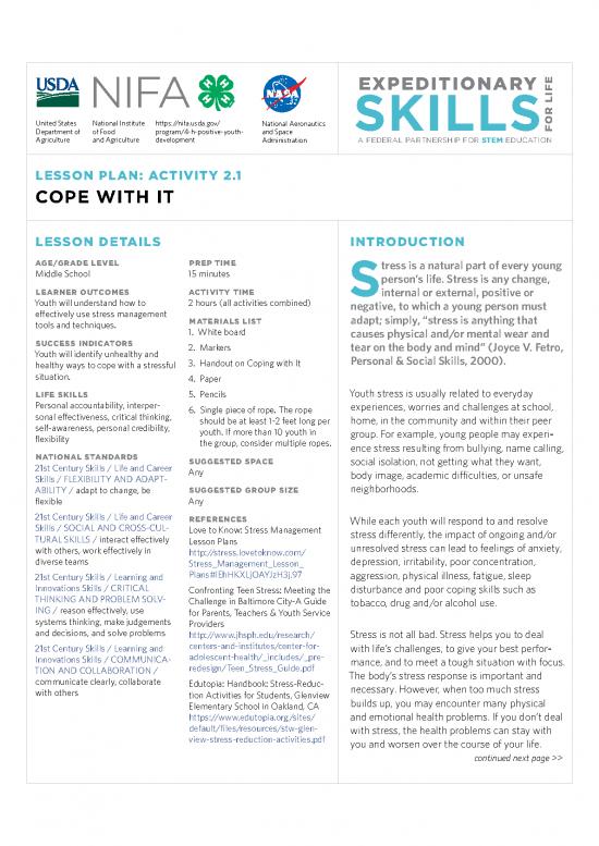 picture Stress Management Activities Pdf 86921 | Esfl Ms Cope With It