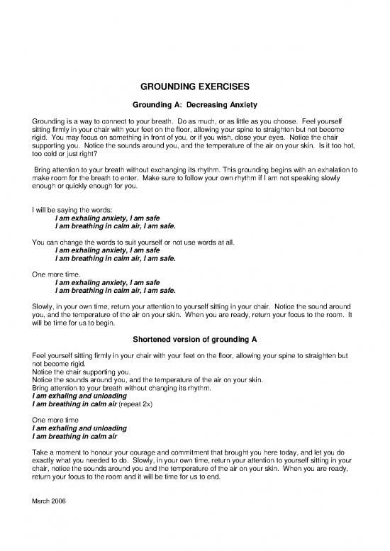 picture Grounding Exercises Pdf 87587 | Grounding And Stabilization